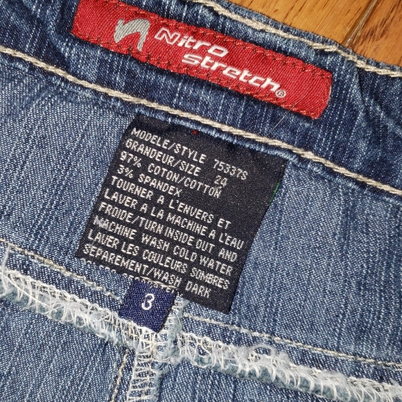 Y2K Nitro Stetch mini jean skirt - Picture 3 of 3